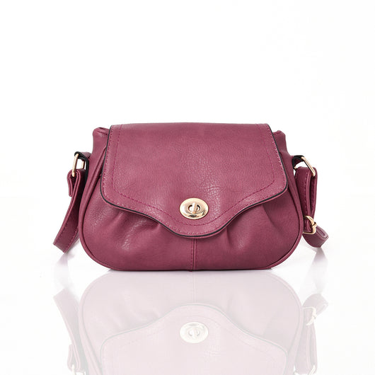 Rosie Ruched Cross Body - purple image 1