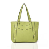 Layla Stud Detail Tote - light green image 1