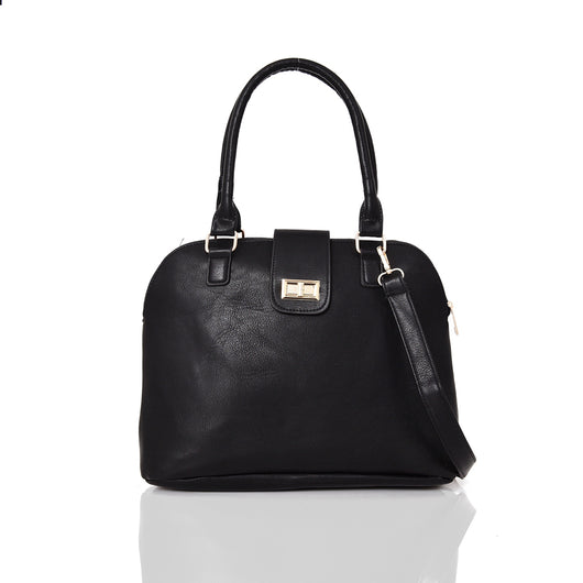 Pearl Top Handle Bag - black image 1