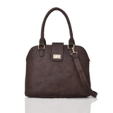 Pearl Top Handle Bag - brown image 1
