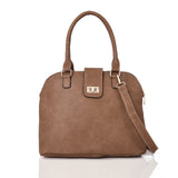 Pearl Top Handle Bag - khaki image 1