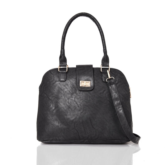 Pearl Top Handle Bag - dark grey image 1