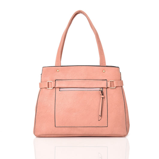 Lanette zip pocket shopper - Pink image 1