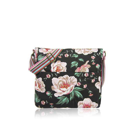 black - Flower cross body bag image 1