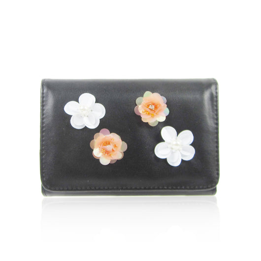 Rylee Flower Purse-black image 1