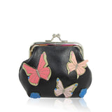 Fluttering Butterfly Coin Purse-black image 1