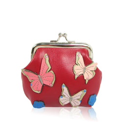 Fluttering Butterfly Coin Purse-red image 1