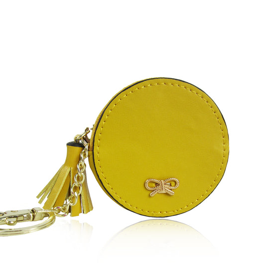 Round Coin Purse-yellow image 1