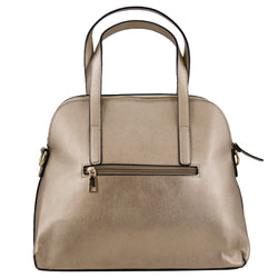 Metallic Curved Shopper - Gold image 1