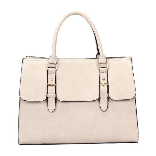 Natalie Buckle Tote Bag - APRICOT image 1