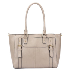 Violet Buckle Tote Bag - Apricot image 1