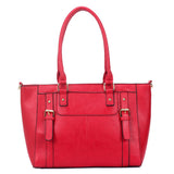 Violet Buckle Tote Bag - Red image 1