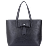 Skylar Bow Shopper Bag - Black image 1