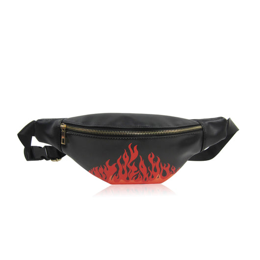 Flame Bum Bag - Black image 1
