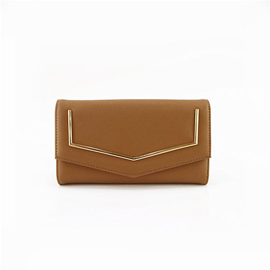 Point Trim Purse - Camel image 1