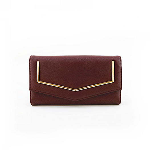 Point Trim Purse - Burgundy image 1