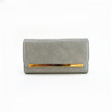 Plain Mock Snake Purse - Grey image 1
