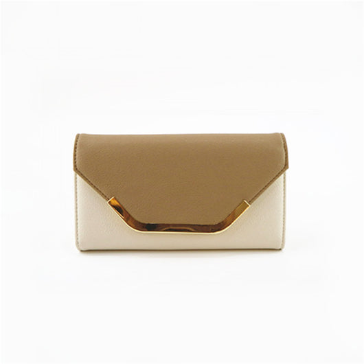Angular Trim Purse - Brown image 1