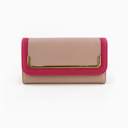 Contrast Edged Purse - Fuschia image 1