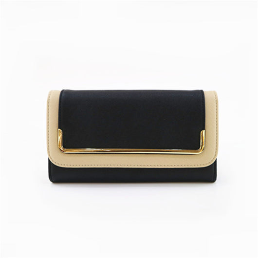 Contrast Edged Purse - Black image 1