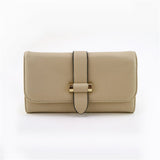 Ellie-May Metal Bar Trim Purse - Beige image 1