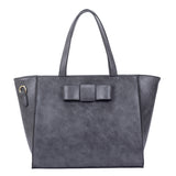 Matilda Bow Tote Bag - Grey image 1