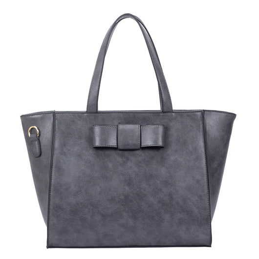 Matilda Bow Tote Bag - Grey image 1
