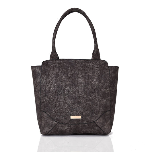 Pansy Croc Finish Shopper - Brown image 1