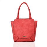 Pansy Croc Finish Shopper - Red image 1