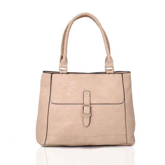 Pattie Buckle Should Bag - Beige image 1