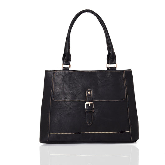 Pattie Buckle Should Bag - Black image 1