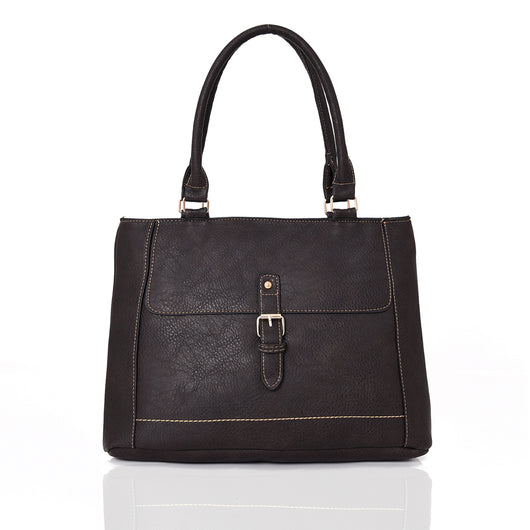 Pattie Buckle Should Bag - Brown image 1
