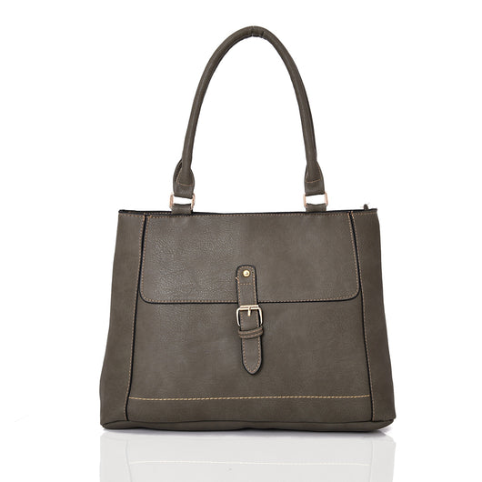 Pattie Buckle Should Bag - Grey image 1