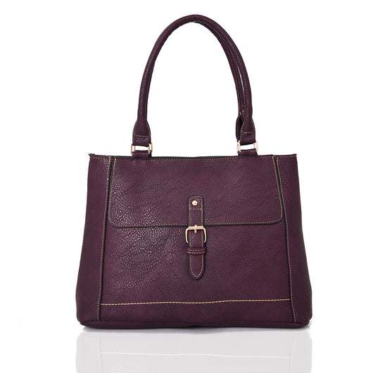 Pattie Buckle Should Bag - Purple image 1