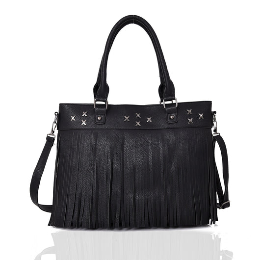 Patra Fringe Bag - Black image 1