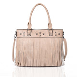 Patra Fringe Bag - Lt Khaki image 1