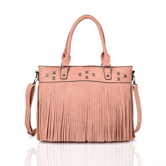 Patra Fringe Bag - Pink image 1