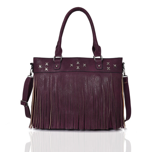 Patra Fringe Bag - Purple image 1