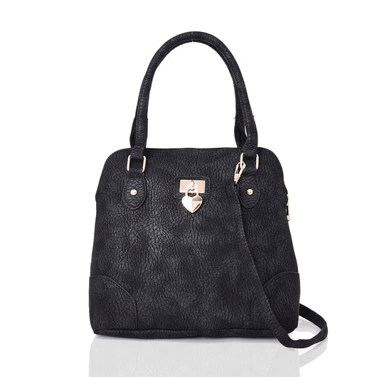Patara Heart Charm Tote - Black image 1