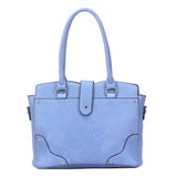Maddison tote bag with luggage tags - blue image 1