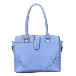 Maddison tote bag with luggage tags - blue image 1