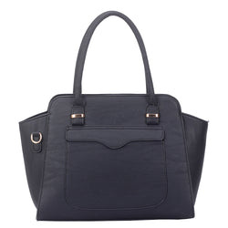 Jeanie front pocket tote bag - black image 1