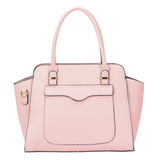 Jeanie front pocket tote bag - pink image 1