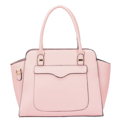 Jeanie front pocket tote bag - pink image 1