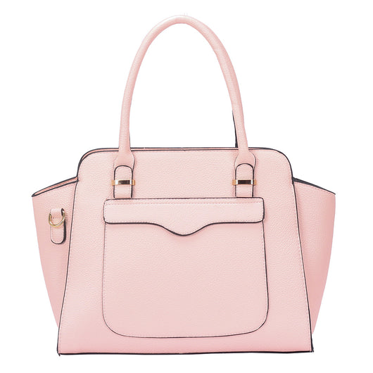 Jeanie front pocket tote bag - pink image 1