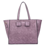 Matilda bow tote bag - purple image 1
