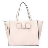 Matilda bow tote bag - beige image 1