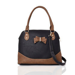 Parry Bow Contrast Tote Bag - Black image 1