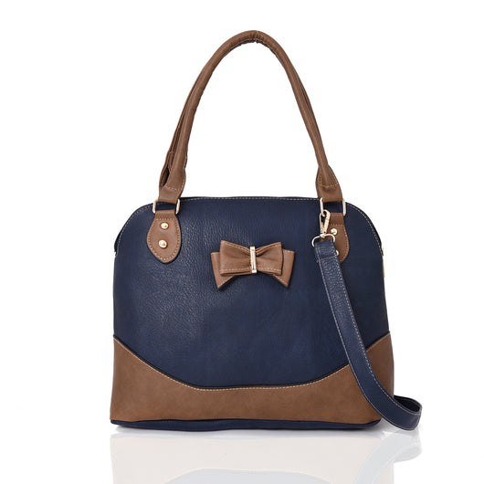 Parry Bow Contrast Tote Bag - Blue image 1