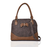 Parry Bow Contrast Tote Bag - Brown image 1